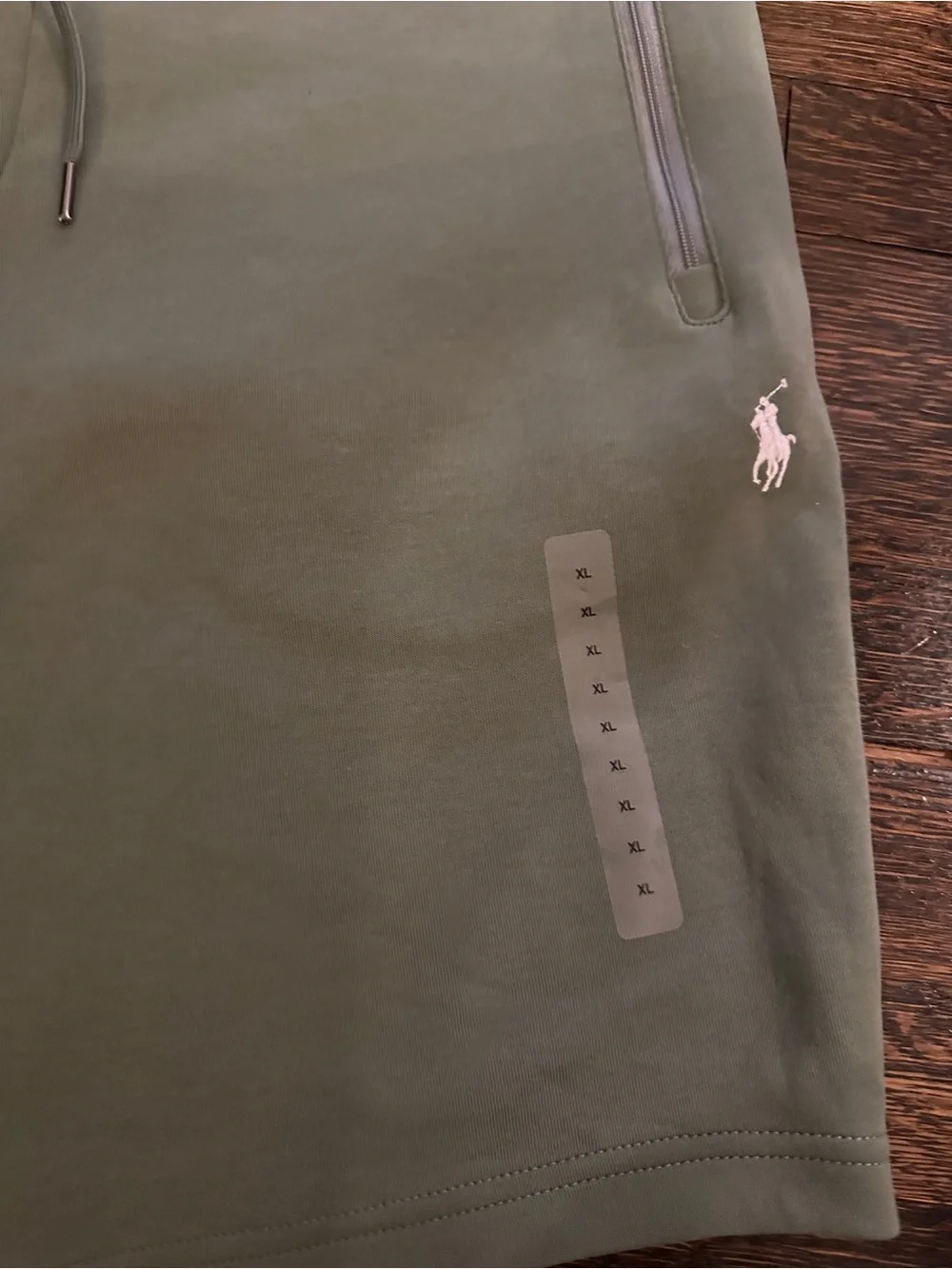Ralph Lauren Olive Green Athletic Drawstring Shorts